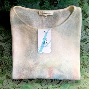 100%Cashmere White + Warren Sweater